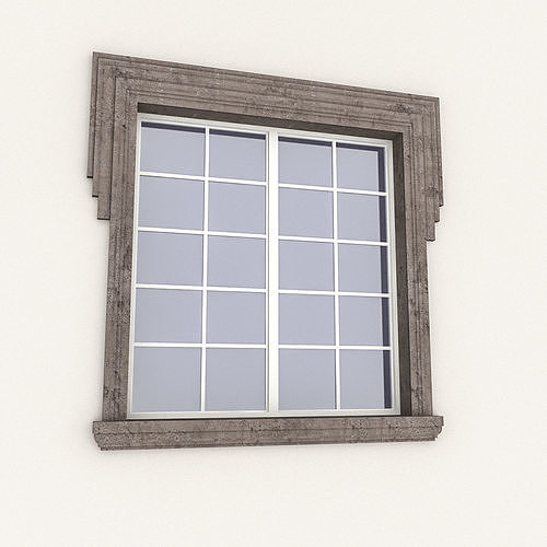Window Frame 16 Low-poly 3D model