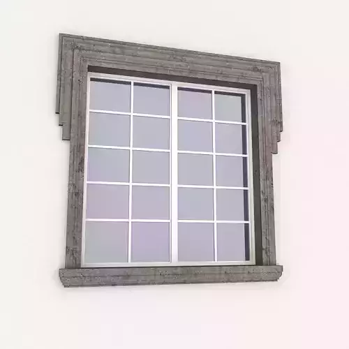 Window Frame 16 Low-poly 3D model
