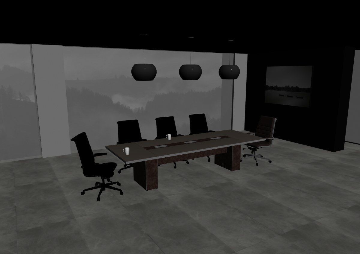 meeting room cd566 a05 3D model_7