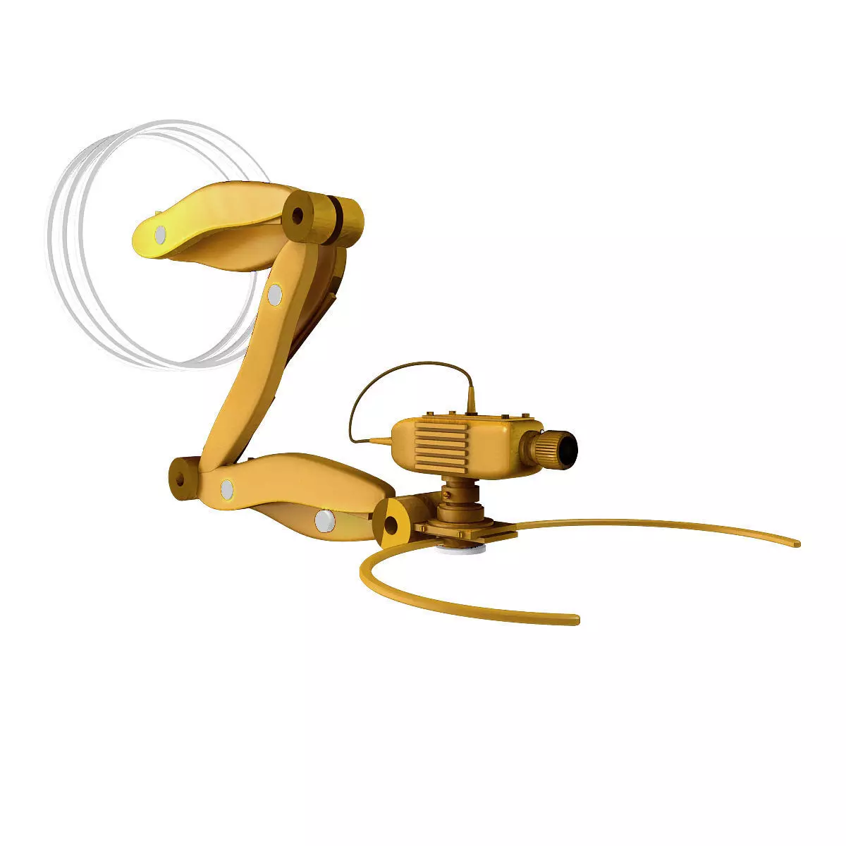 technological robot Free low-poly 3D model