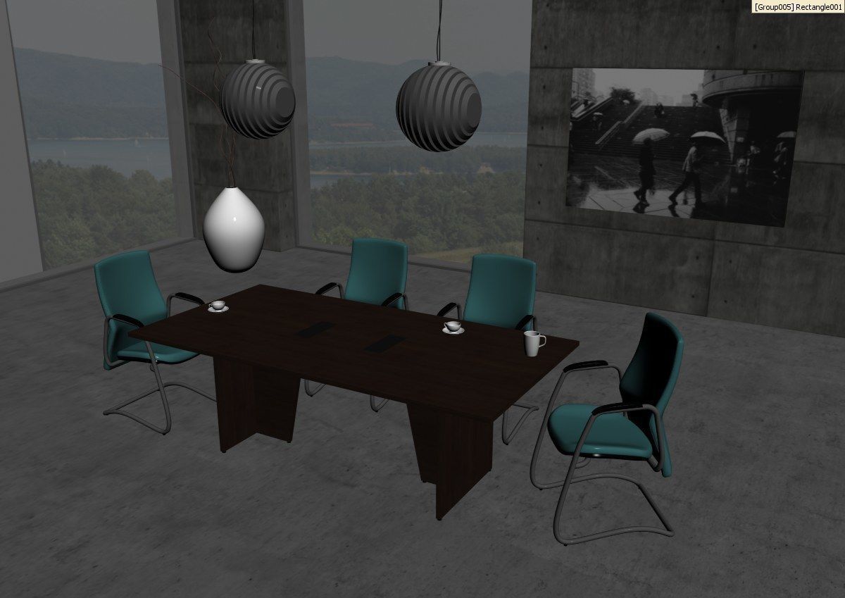 meeting room cd666 a02 3D model_9
