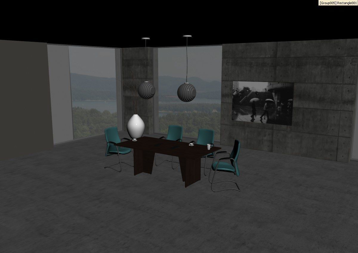 meeting room cd666 a02 3D model_2