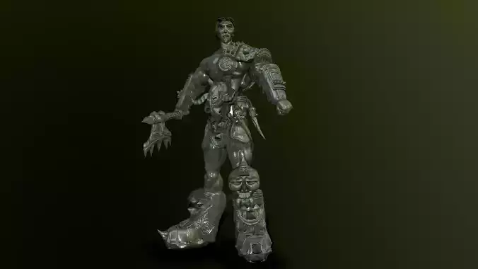 Soldier armored man