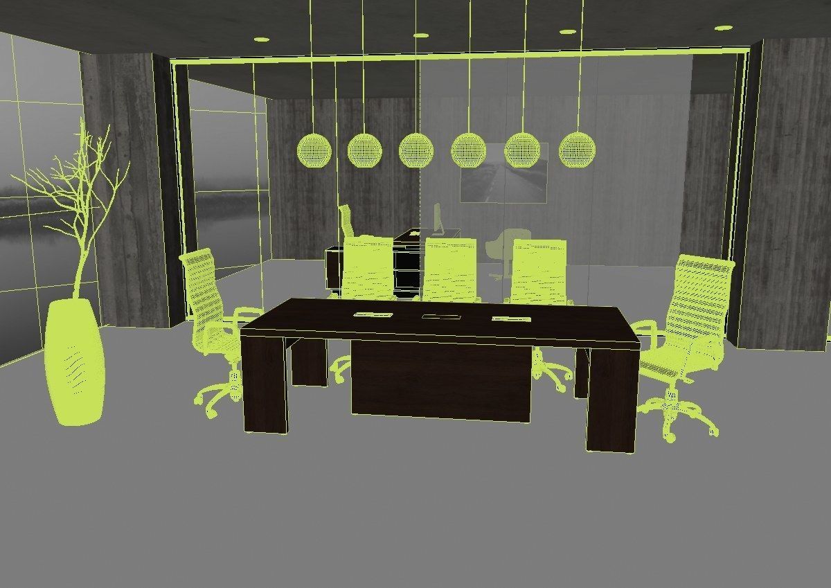 meeting room cd866 a03 3D model_44