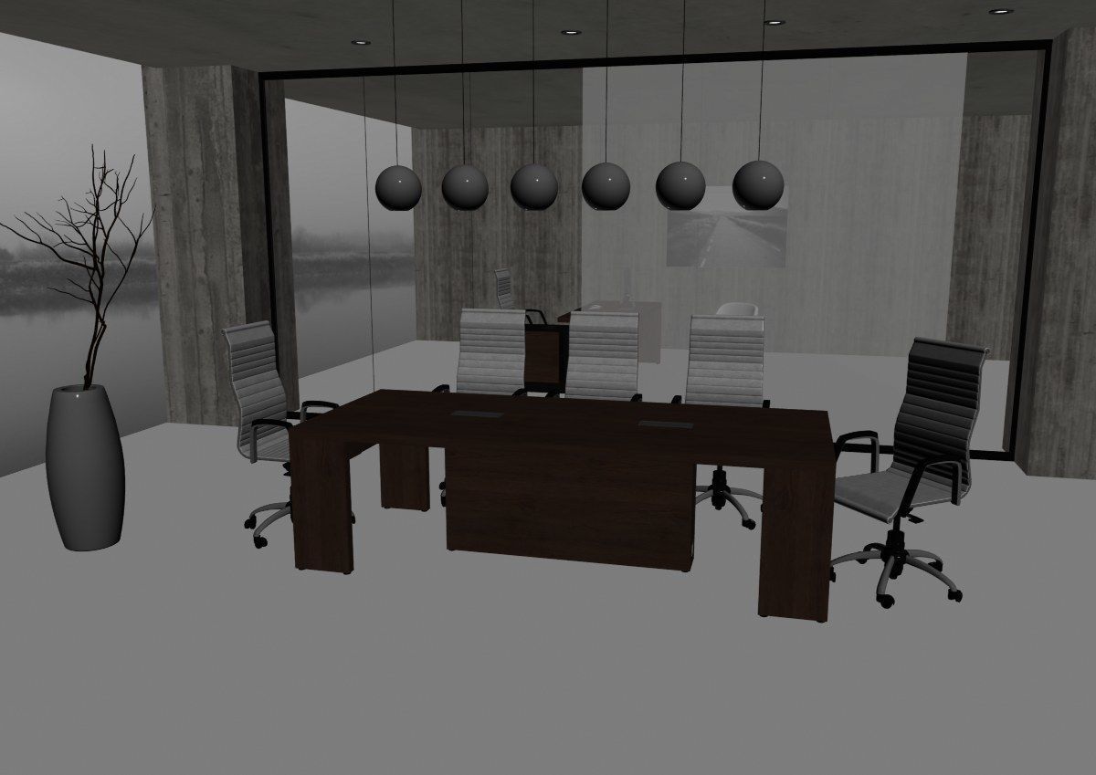 meeting room cd866 a03 3D model_9