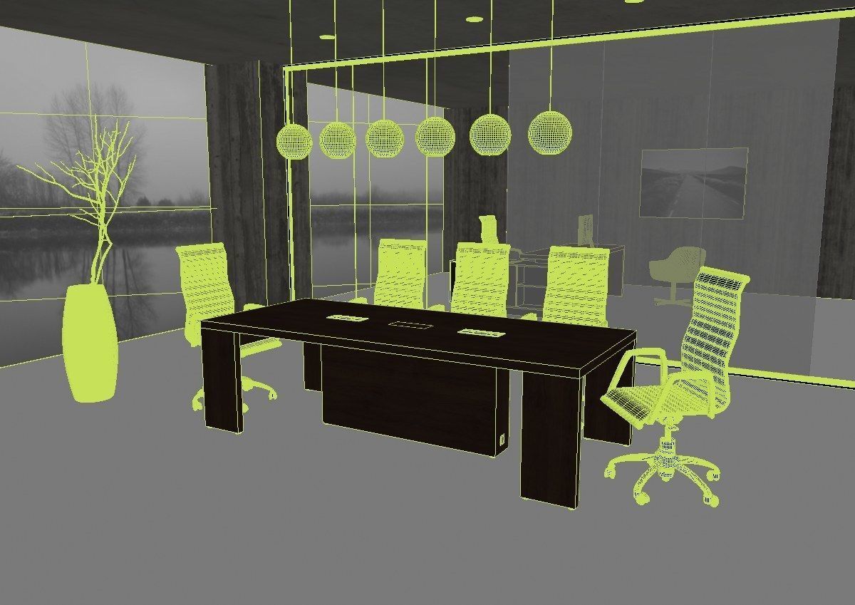 meeting room cd866 a03 3D model_35