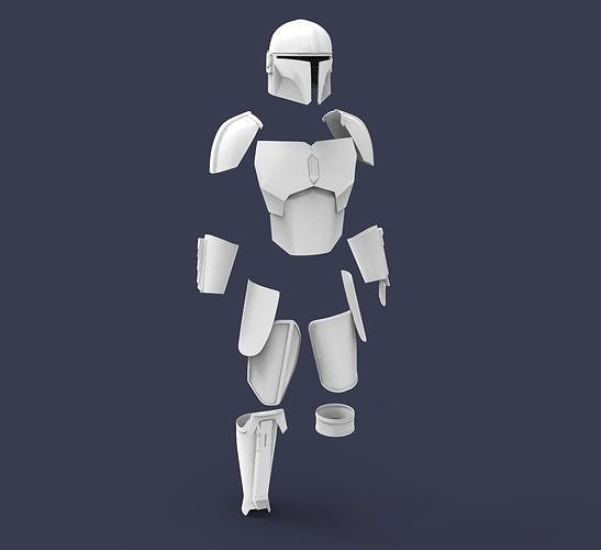 The Mandalorian Season 2 2019 armor for 3D print 3D print model