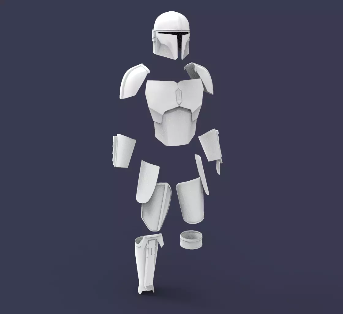 The Mandalorian Season 2 2019 armor for 3D print 3D print model_0