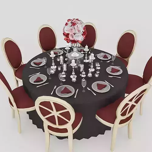 Black Wedding Table