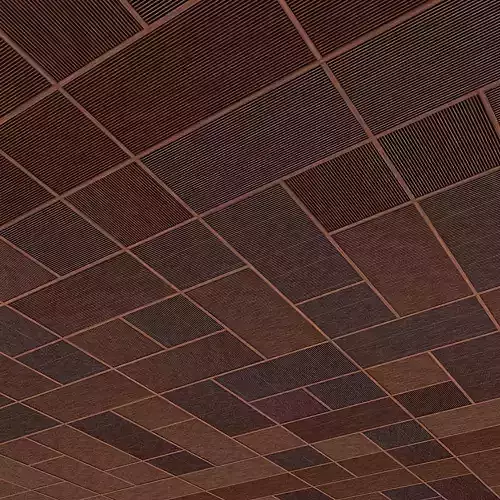 Wood Ceiling and Wall Panel Low-poly 3D model
