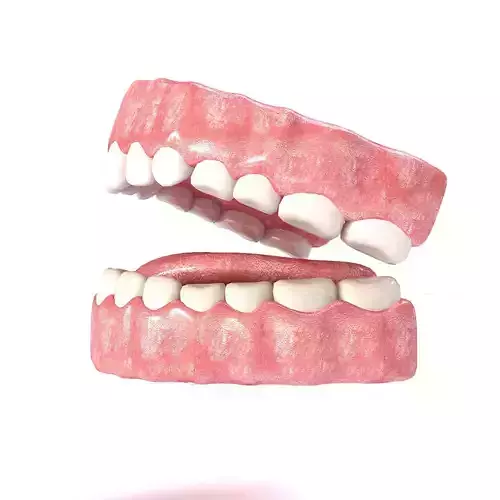 Realistic Mouth teeth