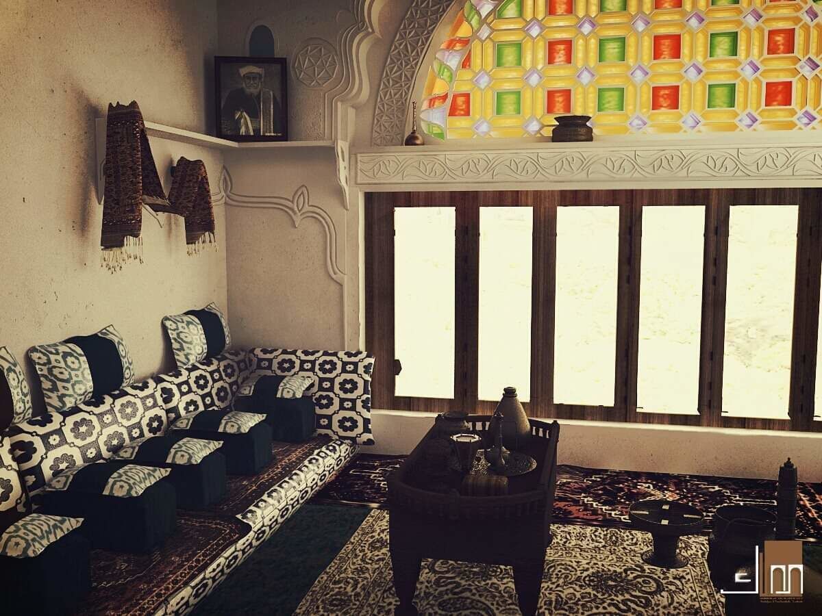 Qamaria stained glasses windows - Yemen Low-poly 3D model_10