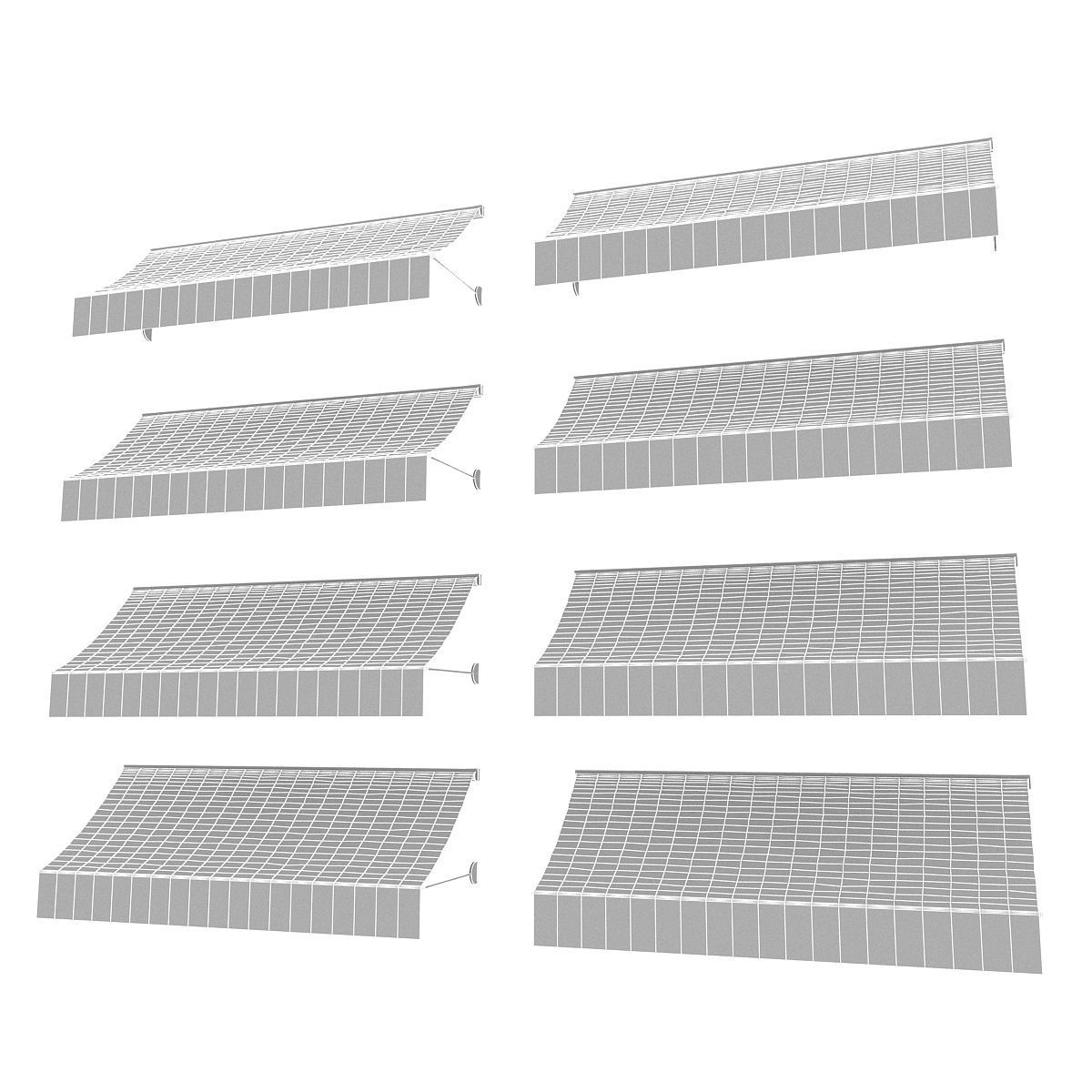 Awning Models Low-poly 3D model_12
