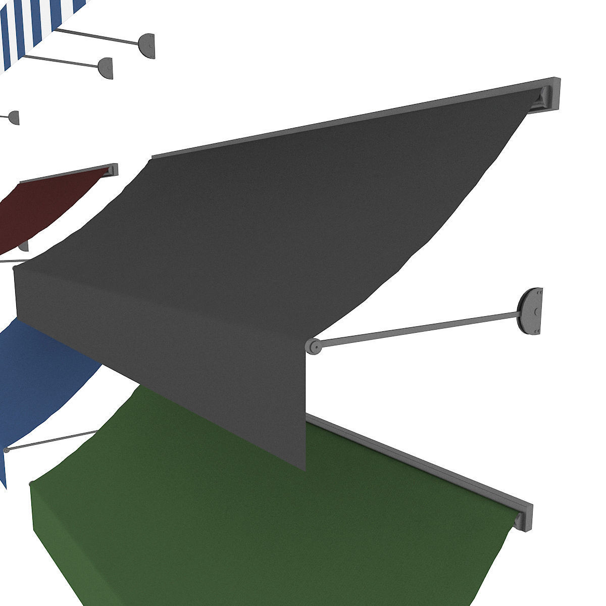 Awning Models Low-poly 3D model_15