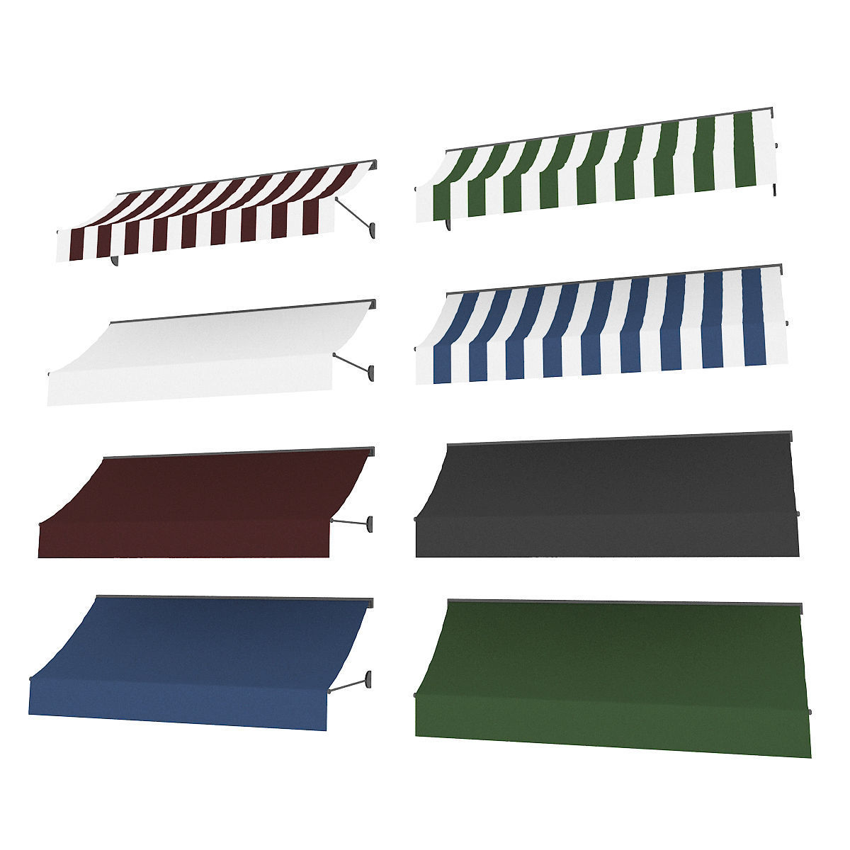 Awning Models Low-poly 3D model_13