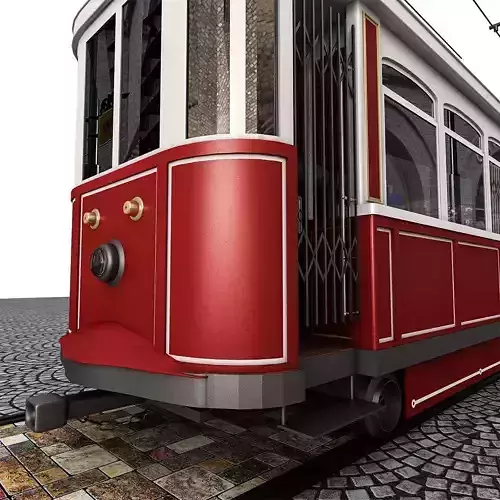 3D tram model lisbon - lisbon 3D model