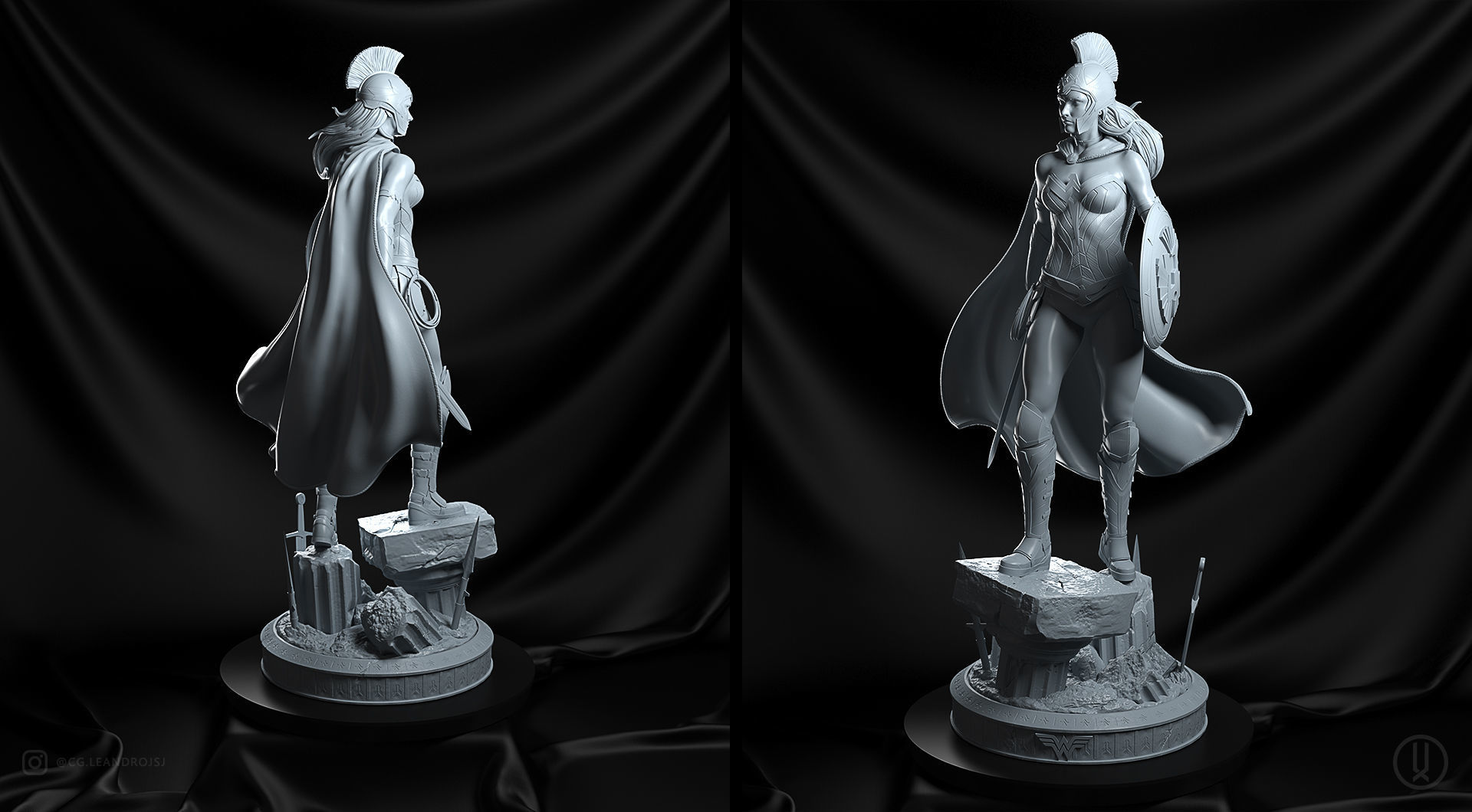 Warrior Wonder Woman 3D print model_11