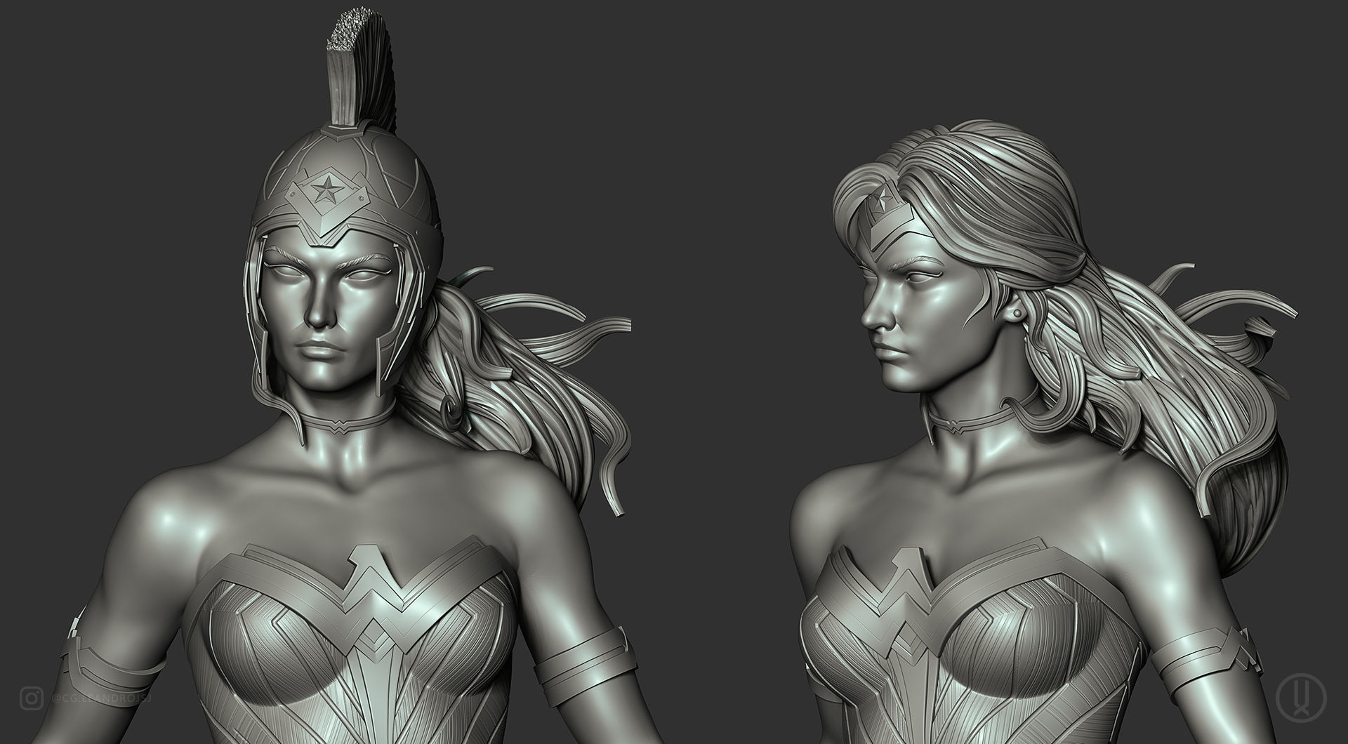 Warrior Wonder Woman 3D print model_20
