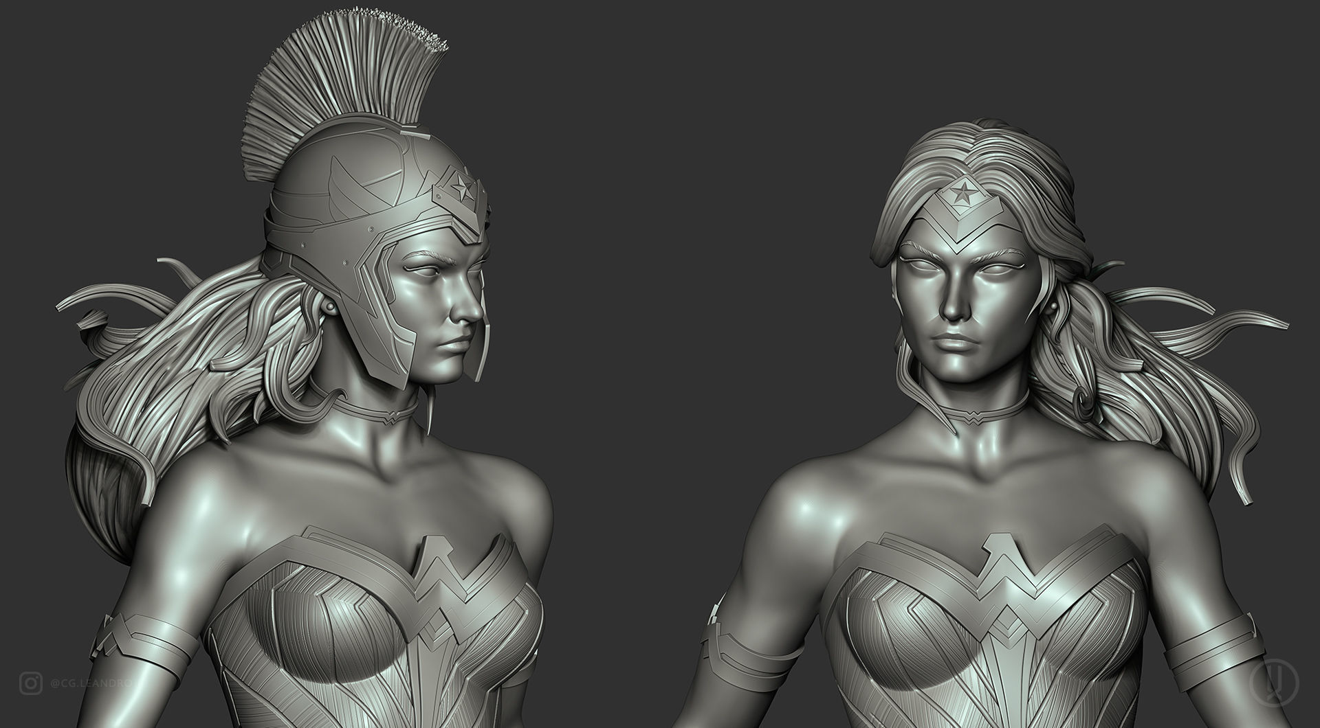 Warrior Wonder Woman 3D print model_21