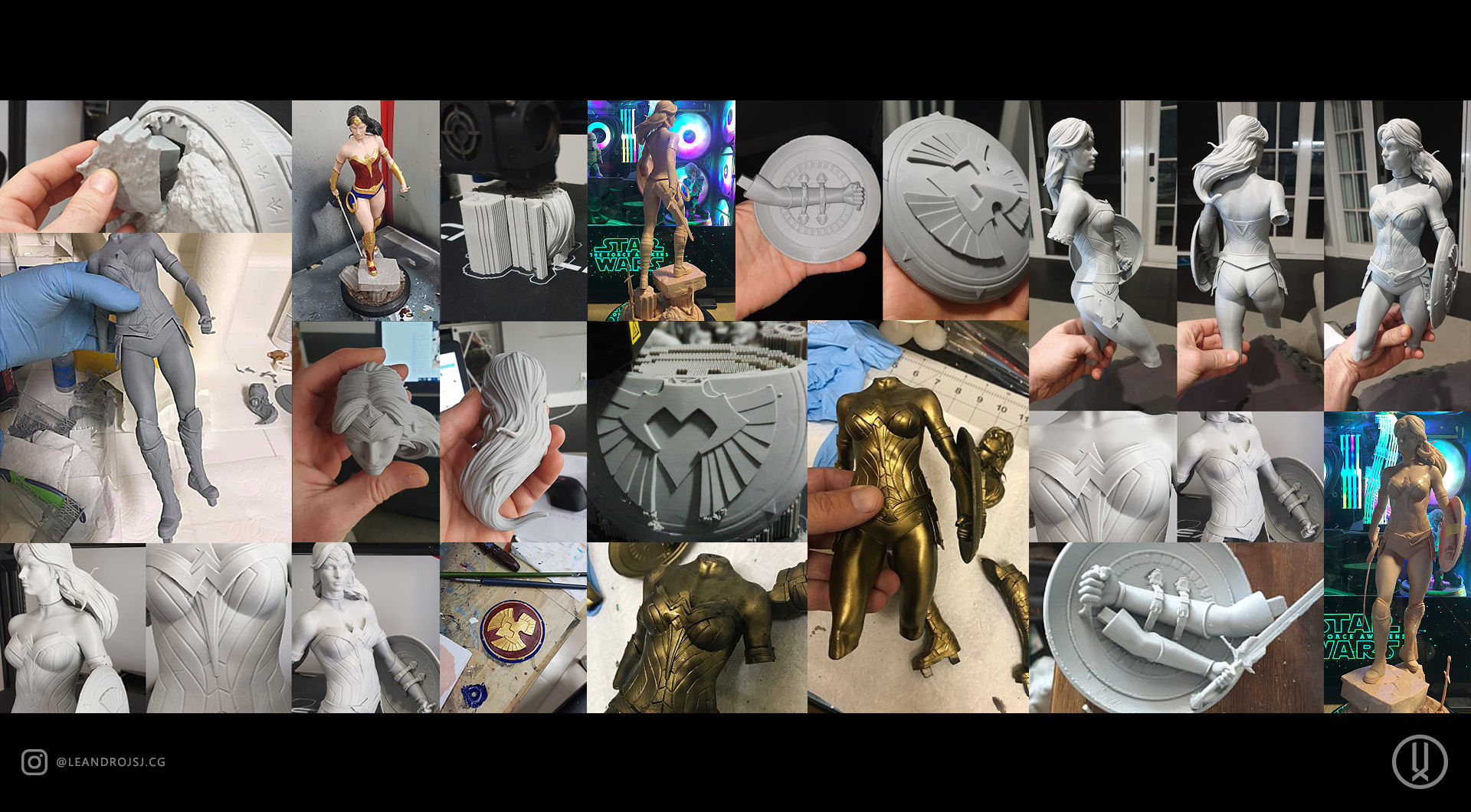 Warrior Wonder Woman 3D print model_5