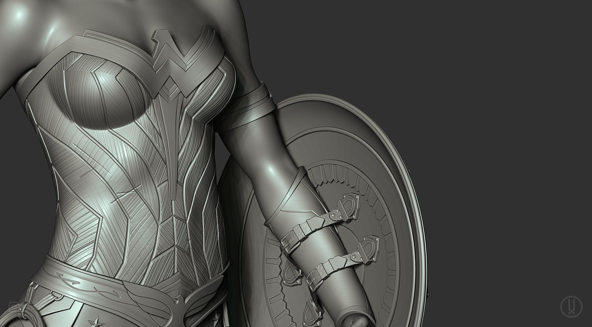 Warrior Wonder Woman 3D print model_17