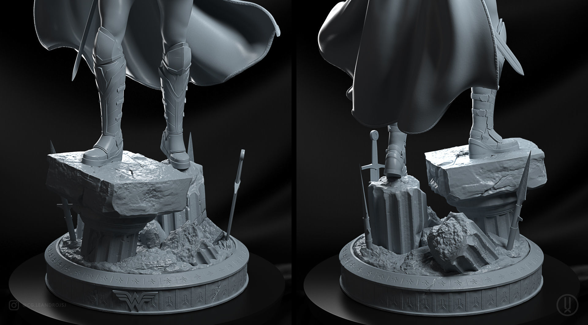 Warrior Wonder Woman 3D print model_14
