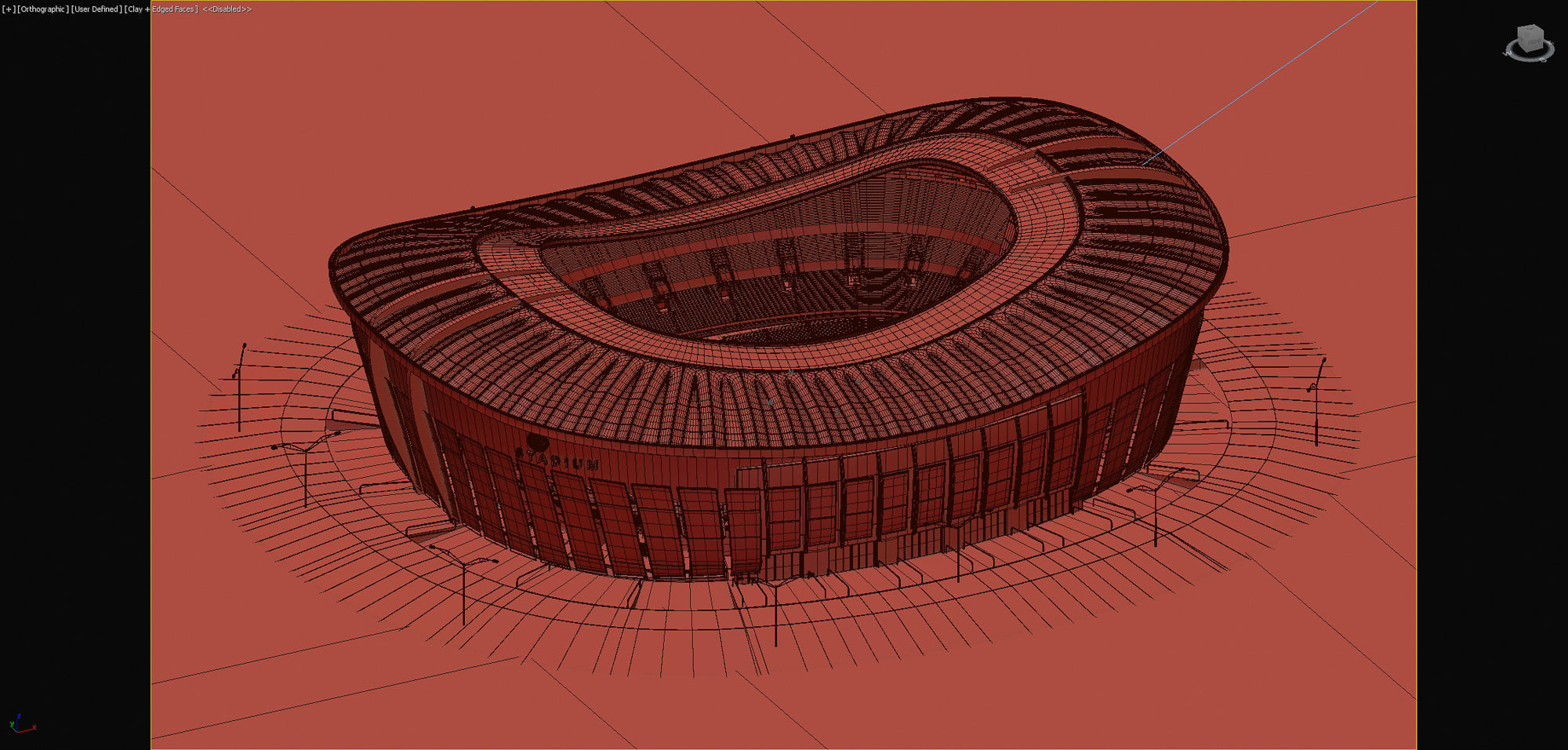 Football Soccer stadium 3D model_8