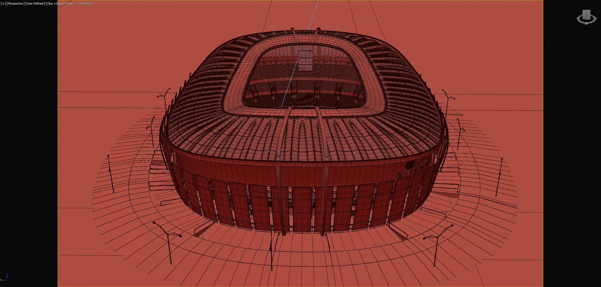 Football Soccer stadium 3D model_11