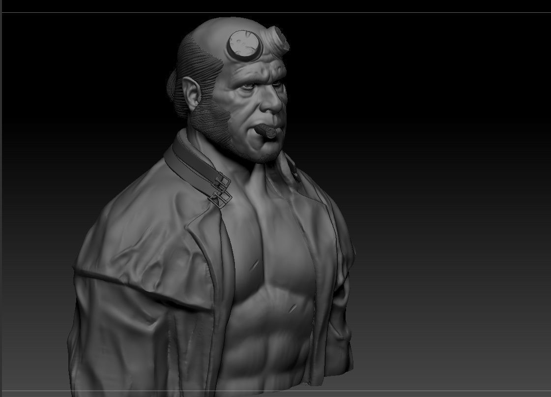 Ron Pearlman - Hellboy - Guillermo Del Toro s Hellboy 3D print model_7