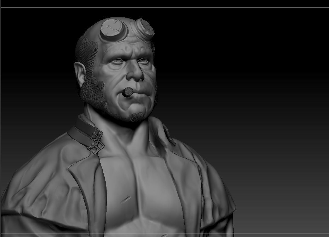 Ron Pearlman - Hellboy - Guillermo Del Toro s Hellboy 3D print model_2