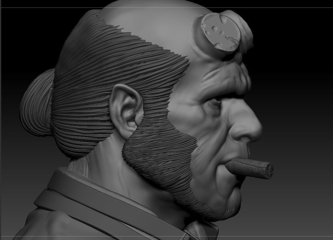 Ron Pearlman - Hellboy - Guillermo Del Toro s Hellboy 3D print model_13