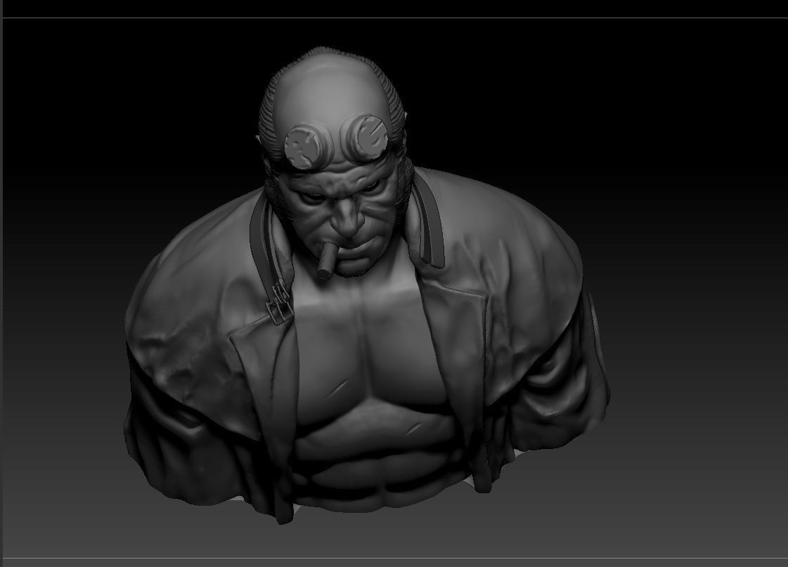 Ron Pearlman - Hellboy - Guillermo Del Toro s Hellboy 3D print model_9