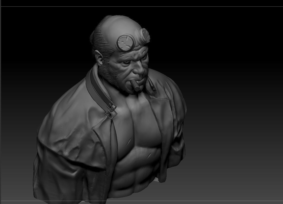 Ron Pearlman - Hellboy - Guillermo Del Toro s Hellboy 3D print model_8