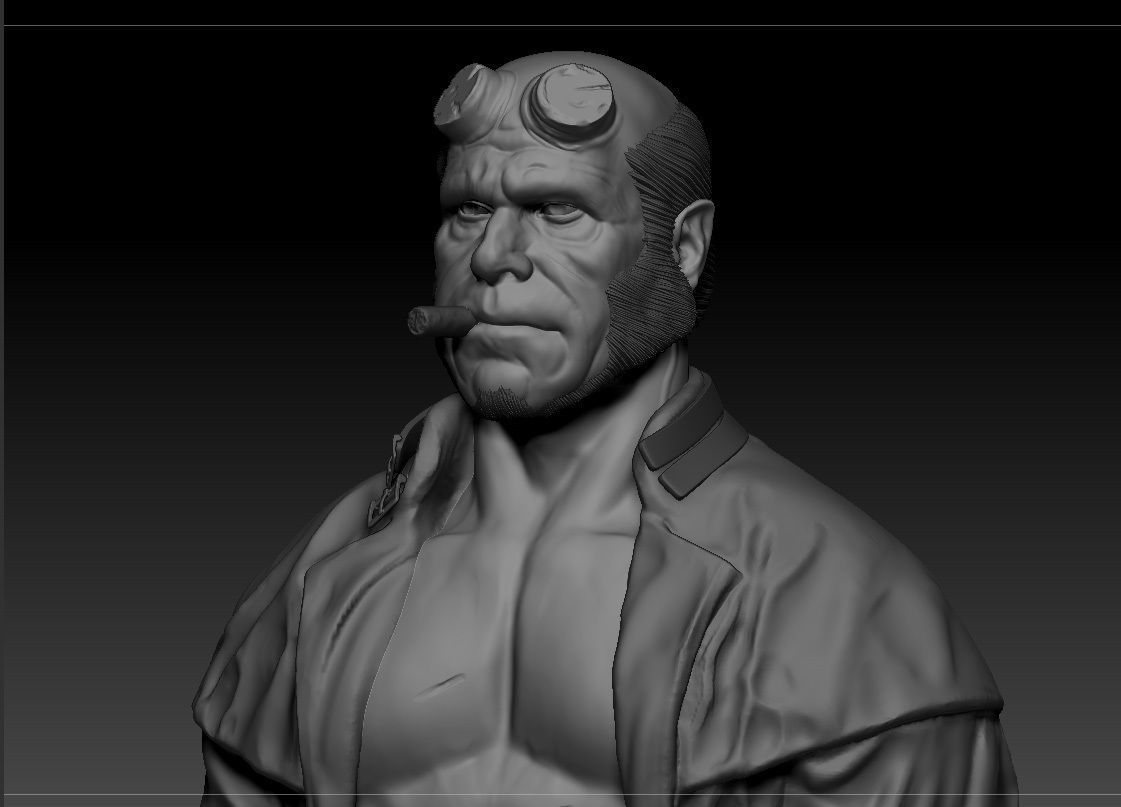 Ron Pearlman - Hellboy - Guillermo Del Toro s Hellboy 3D print model_3