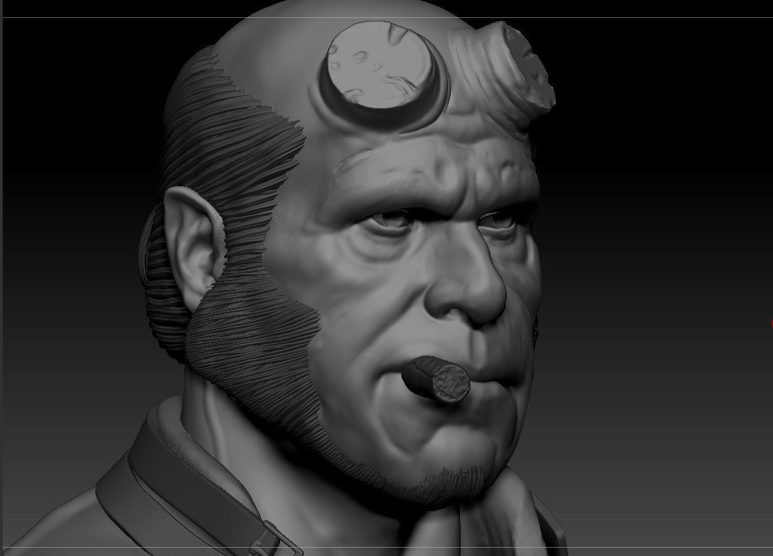 Ron Pearlman - Hellboy - Guillermo Del Toro s Hellboy 3D print model_12