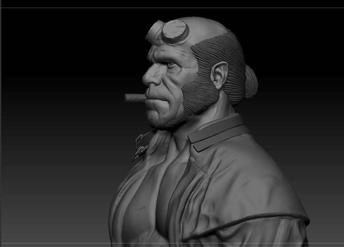 Ron Pearlman - Hellboy - Guillermo Del Toro s Hellboy 3D print model_4