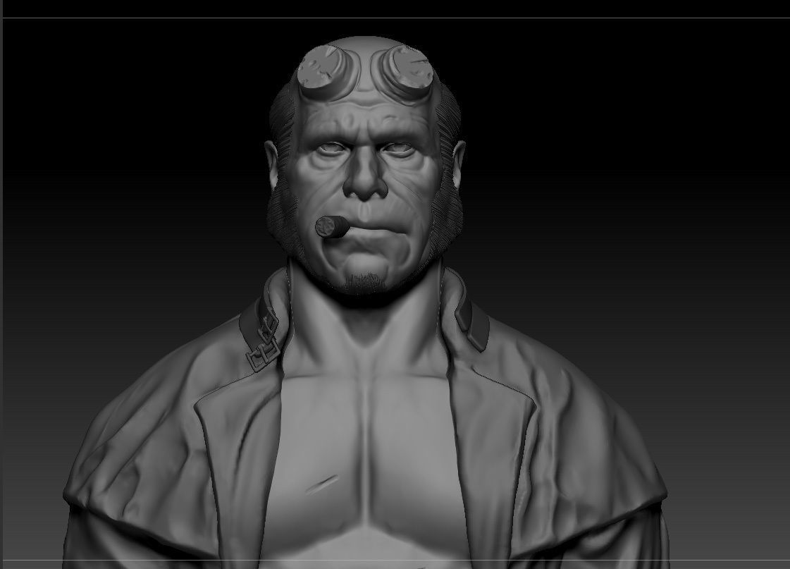 Ron Pearlman - Hellboy - Guillermo Del Toro s Hellboy 3D print model_1