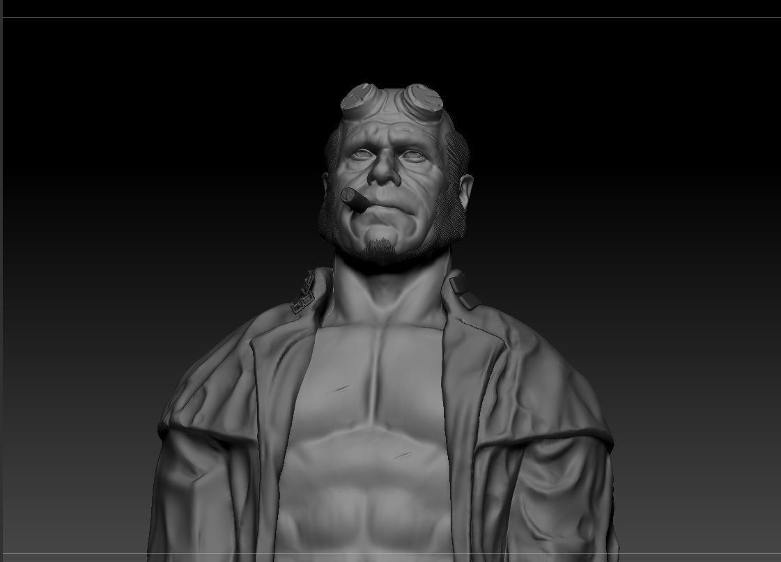 Ron Pearlman - Hellboy - Guillermo Del Toro s Hellboy 3D print model_10