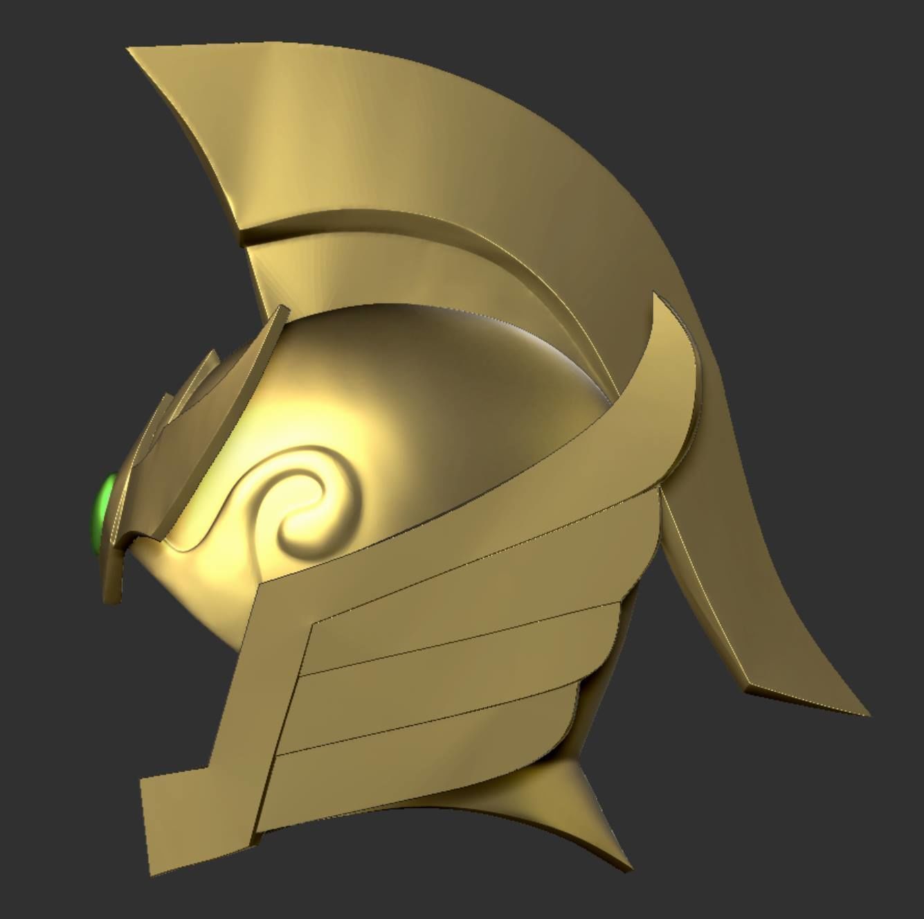 HI-DEF HELMET SAINT SEIYA LAMB ARIES MU - SPLIT VER- 3D print model_2