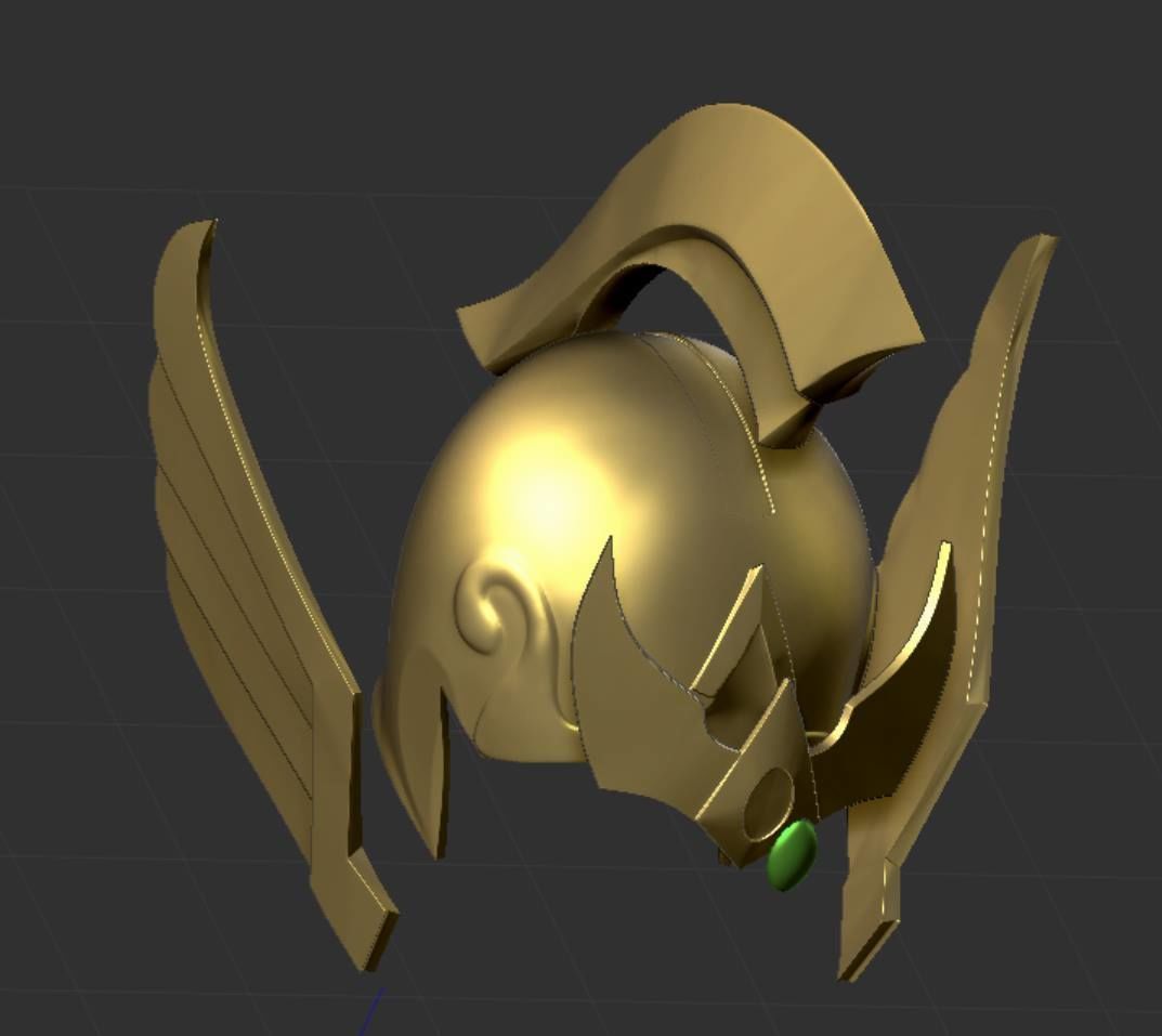 HI-DEF HELMET SAINT SEIYA LAMB ARIES MU - SPLIT VER- 3D print model_3