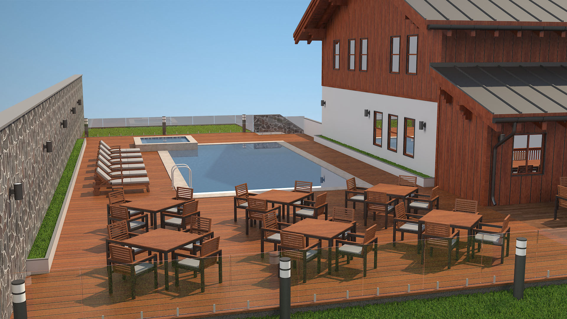 Chalet House 1 3D model_4