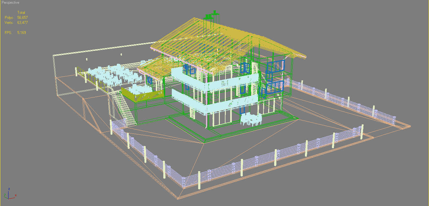 Chalet House 1 3D model_14