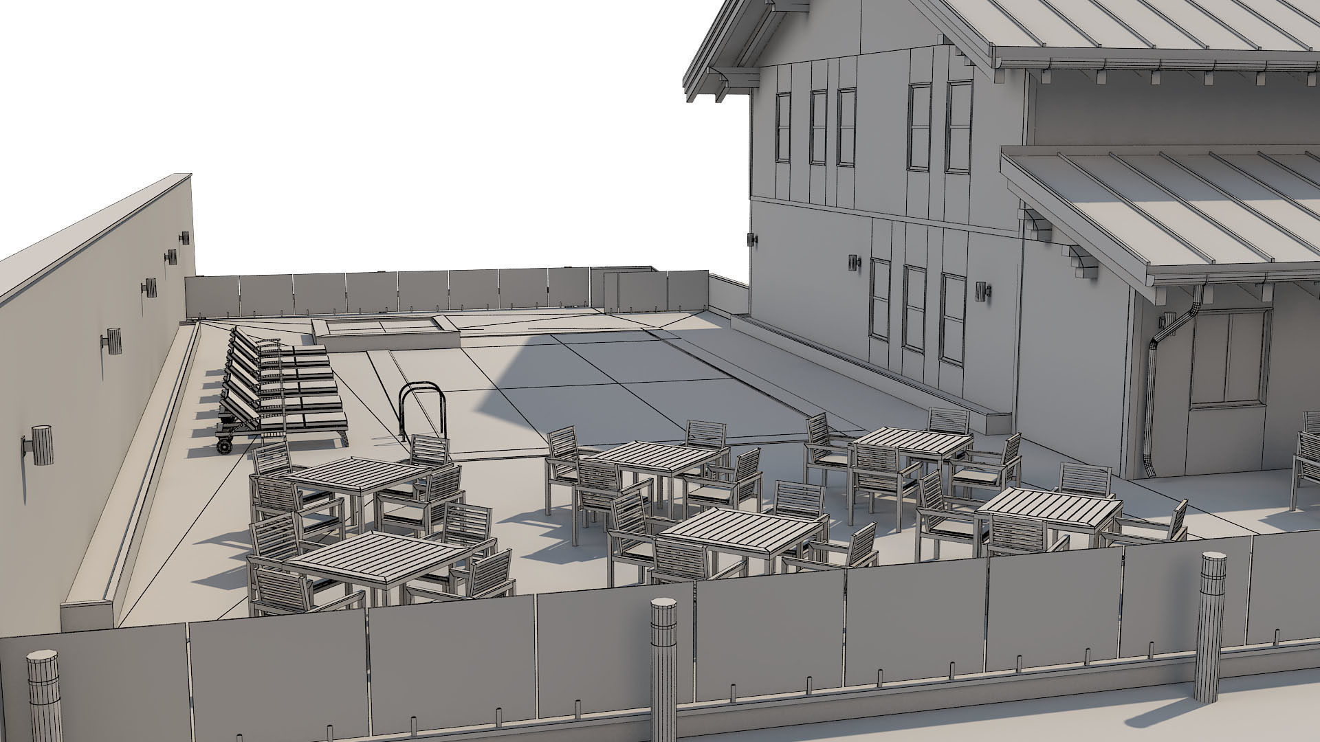 Chalet House 1 3D model_12