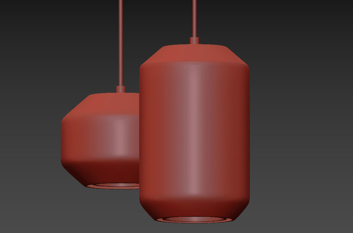 LEE BROOM CHAMBER PENDANT LIGHT LARGE and SMALL 3D model_3