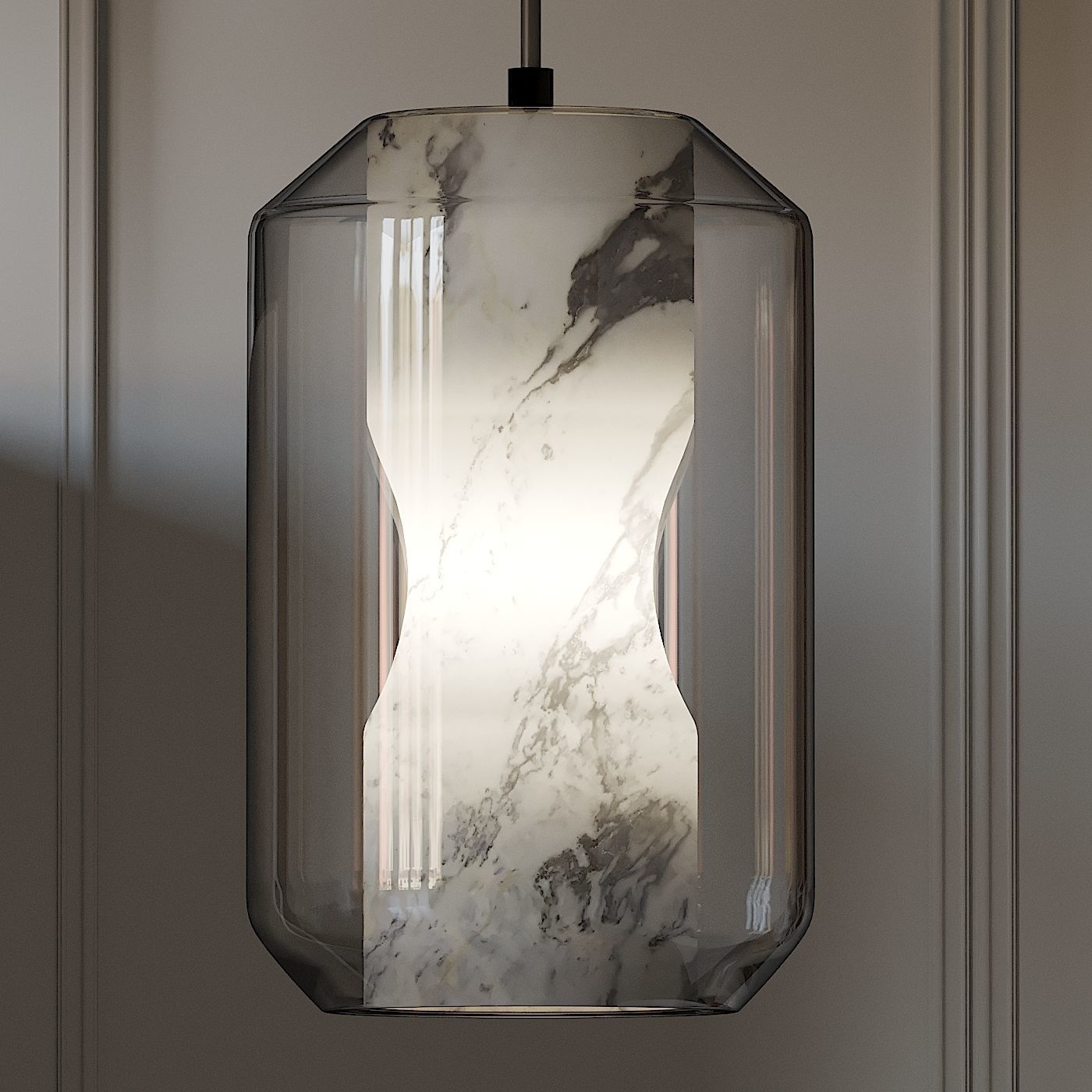 LEE BROOM CHAMBER PENDANT LIGHT LARGE and SMALL 3D model_1