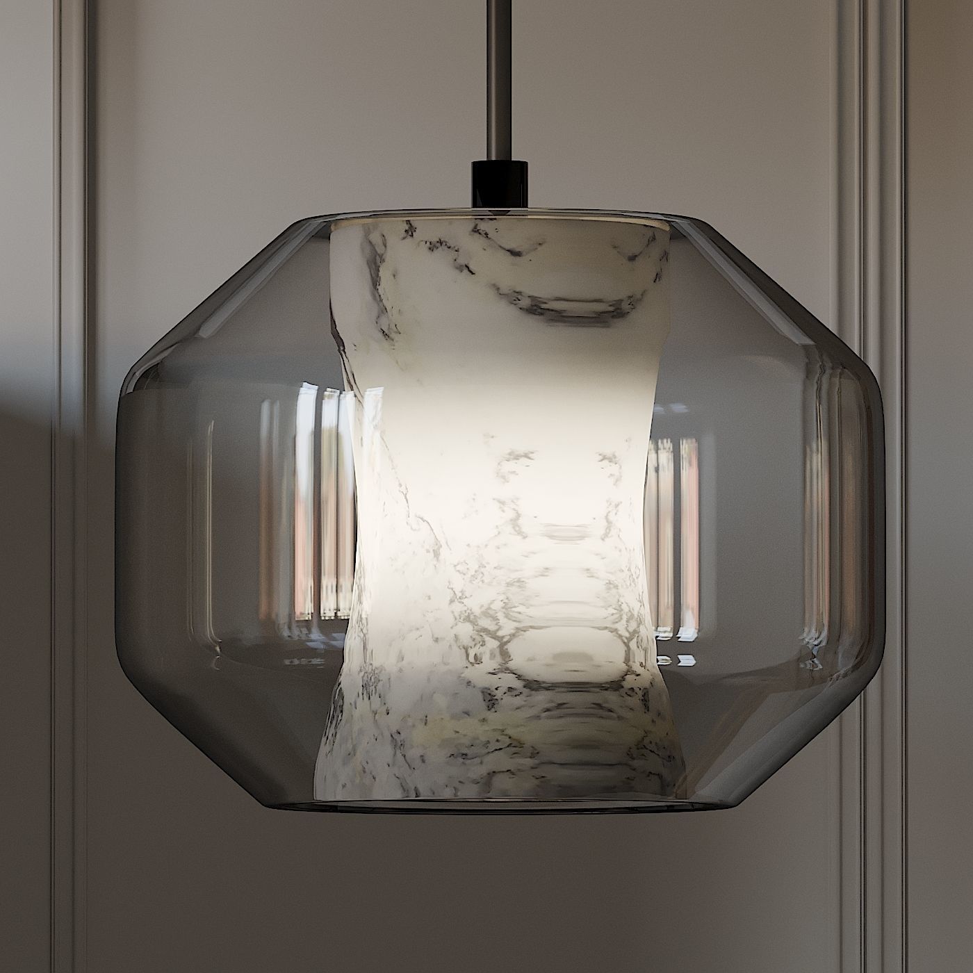 LEE BROOM CHAMBER PENDANT LIGHT LARGE and SMALL 3D model_2