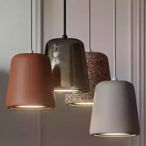 NEW WORKS Material Pendant Light 4 Different Materials