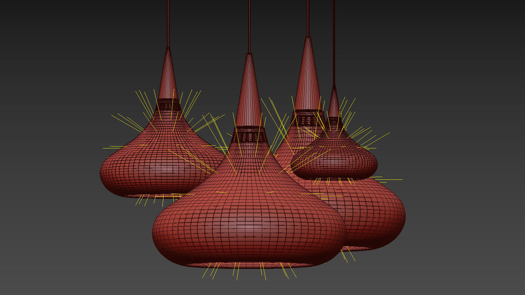 FRITZ HANSEN ORIENT BLACK PENDANT LIGHT 3D model_8