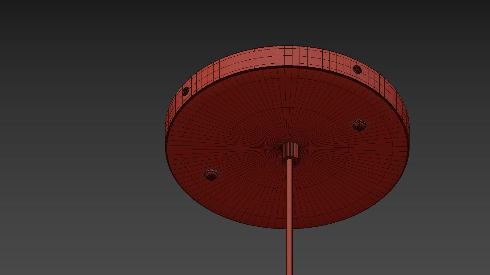 FRITZ HANSEN ORIENT BLACK PENDANT LIGHT 3D model_4