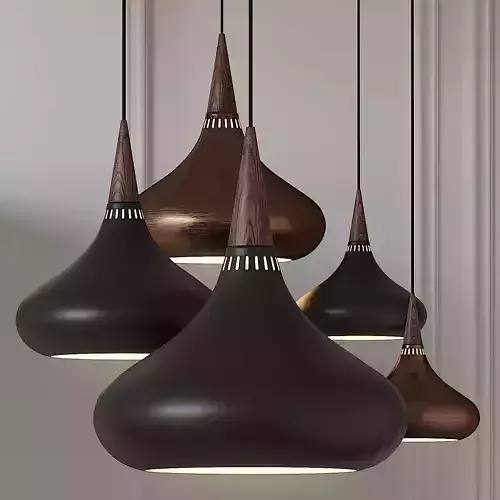 FRITZ HANSEN ORIENT BLACK PENDANT LIGHT